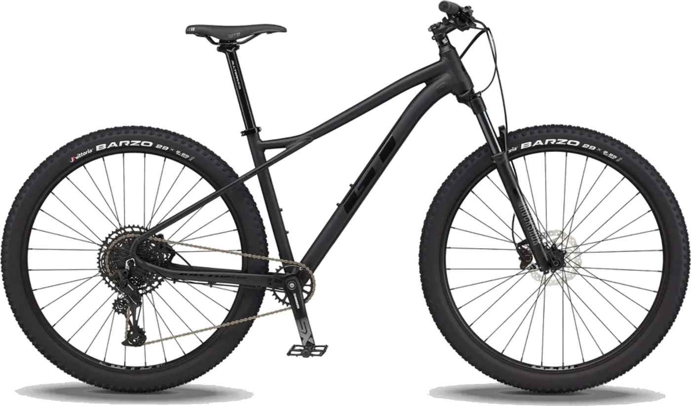 Black hardtail mountain bike